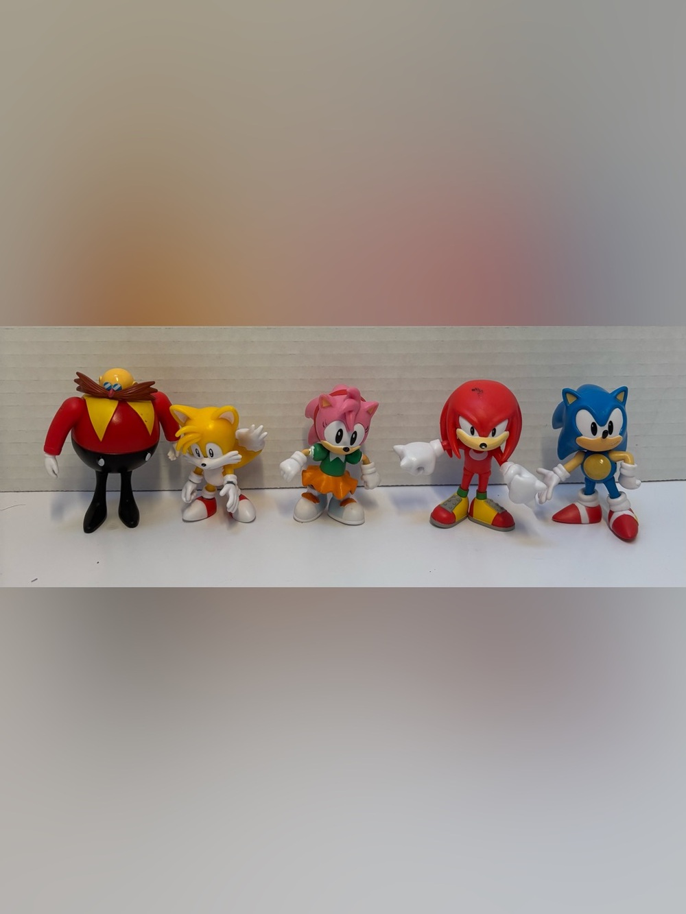 JAKKS Pacific Sonic the Hedgehog Figure Lot Sonic Tails Amy Knuckles Eggman 5pc